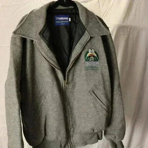 Holloway College style jacket from Alaska vintage 1995 grey size XL